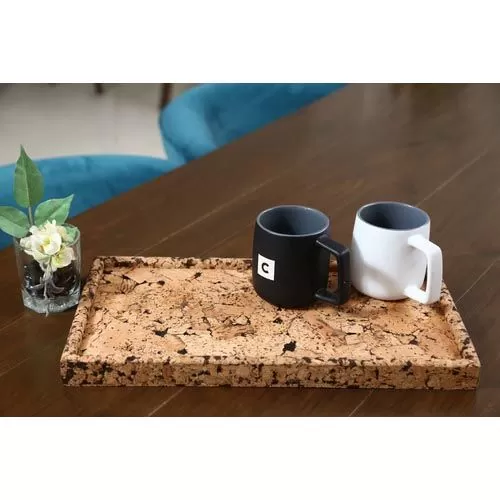 CORK ABSTRACT SERVING DECOR TRAYS 9C23404