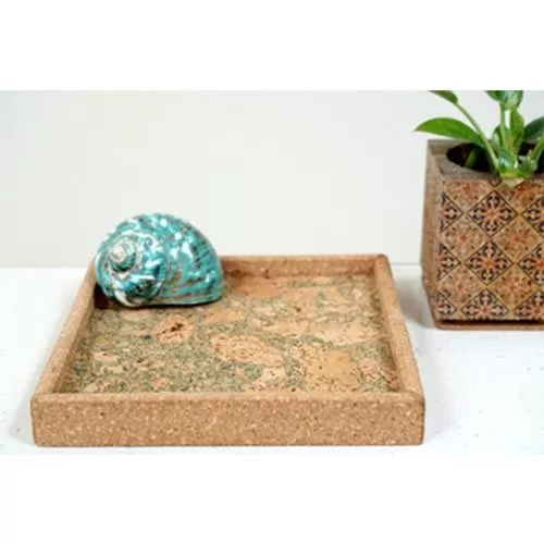 CORK NATURAL TRAY (SQUARE 9 X 9 INCHES) 9C23412