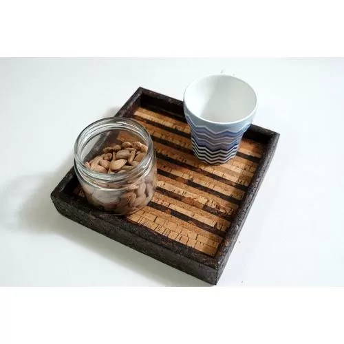 CORK STRIPED TRAY 9C23408