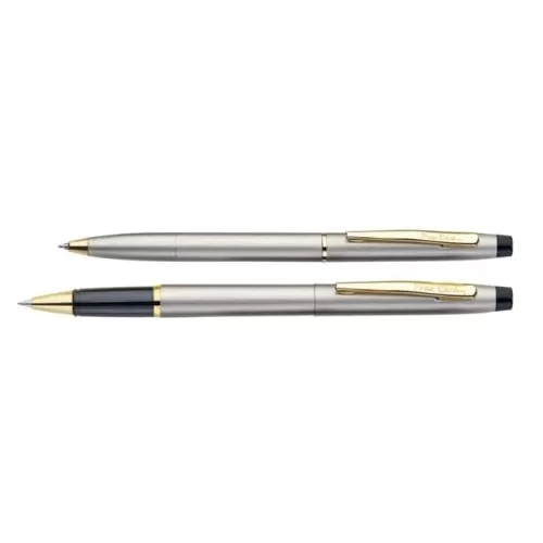 Pierre Cardin Kriss Satin Nickle  Pen Set