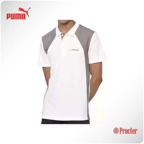 Puma Dry Cell Dezire Polo-Polyster White/Steel Grey