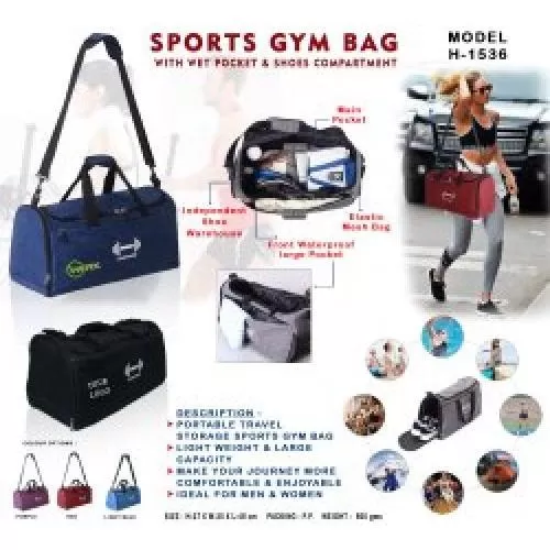 Sports GYM Bag H 1536 in bulk for corporate gifting Promotional Promo Bags wholesale distributor supplier in Mumbai India