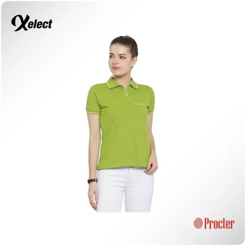 Xelect Scott Organic Cotton Tipped Polo T-Shirt Female