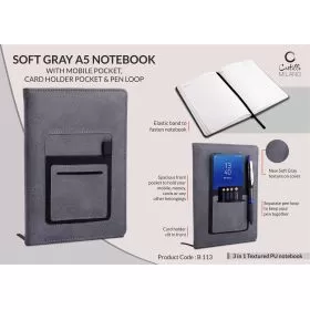 Soft Gray A5 notebook B113